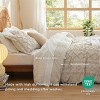 3 Pieces Boho Duvet Cover Set for All Seasons Soft Shabby Chic Embroidery Boho Bedding - 4 of 4