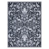 Vintage Floral Area Rug for Living Room Forest Leaves Pattern Rugs for Bedroom Dining Room Office Thin Non Slip Low Pile Rug - 2 of 4