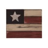 Transpac Wood 7.8" Red White and Blue 4th of July Patriotic American Flag 4th of July Block Decor Set of 2 - 4 of 4