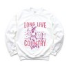 Long Live Country Girls Glitter -  Womens Graphic Sweatshirt - 3 of 4
