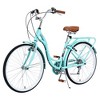Vynxaria 24 Inch Ladies Bicycle, 7 Speed Shimano, Steel Frame, Comfort Commuter Bike with Step-Thru Design - 2 of 4