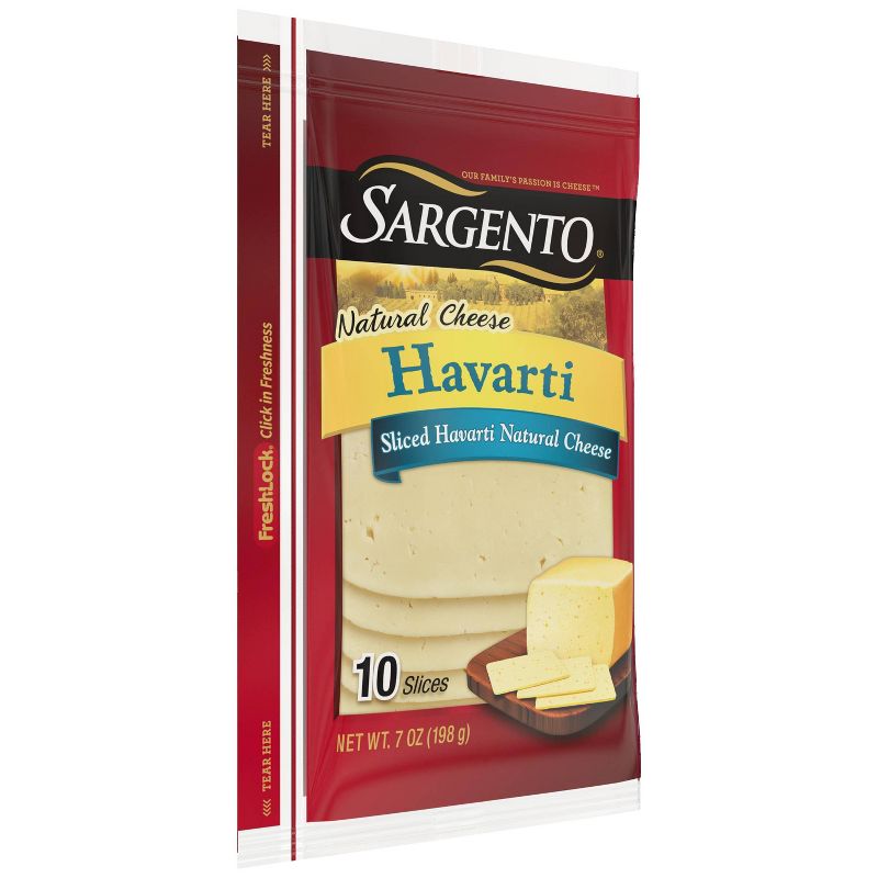 Sargento Natural Havarti  Sliced Cheese - 7oz/10 slices, 5 of 10