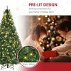 Whisen 7FT Prelit Artificial Christmas Tree with Realistic Branches, 700 LED Lights and 2154 Tips - Green - 4 of 4