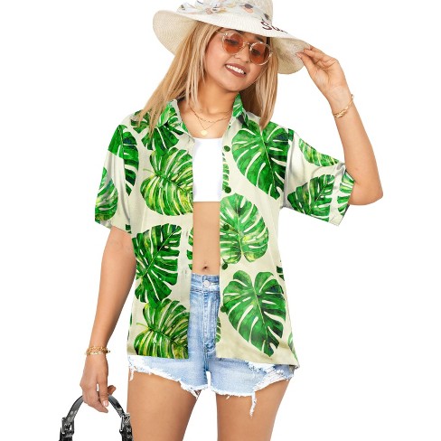 HAPPY BAY Button Down Shirt Blouses Short Sleeve Bohemian Vacation Casual Holiday Summer Beach Party Shirt Relaxed Hawaiian T Shirts - image 1 of 4