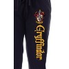 Harry Potter Womens' Hogwarts House Gryffindor Sleep Jogger Pajama Pants Black - image 2 of 3