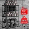 Adjustable Hidden Column Heavy Duty Metal Shelving Unit - 3 of 4