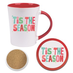 Courtside Market Tis the Season 12 oz Convetry Mug & Coaster Set - 1 of 1