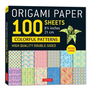 Origami Paper 100 Sheets Colorful Patterns 8 1/4 (21 CM) - by  Tuttle Studio (Loose-Leaf) - 1 of 1