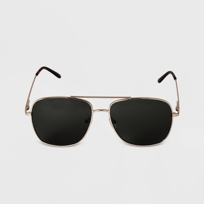 Men's Matte Square Sunglasses - Goodfellow & Co™ Black : Target