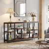 Gulches Industrial 70.9" Console Table, Entryway Sofa Table with Storage Shelves, Brown - 4 of 4