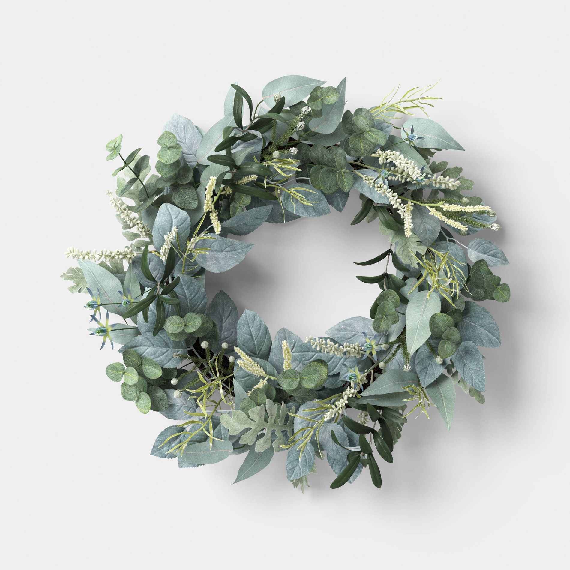 26" Eucalyptus Artificial Wreath - Threshold™ designed with Studio McGee
