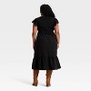Women's Flutter Short Sleeve Smocked Midi A-Line Dress - Universal Thread™ - 2 of 3