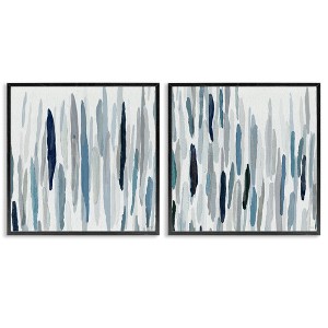 Stupell Industries Abstract Brushed Rainfall Contemporary, 17" x 17" - 1 of 4