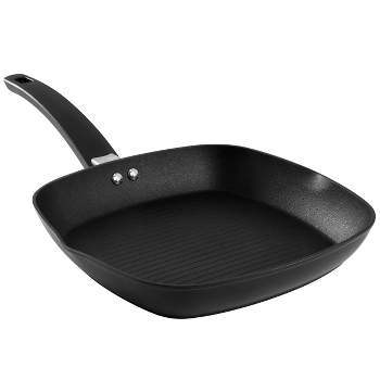 Oster Connelly 10 Inch Nonstick Aluminum Grill Pan in Black