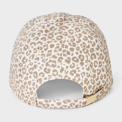 Leopard Print Baseball Hat - Universal Thread Cream - image 3