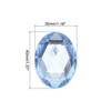 Unique Bargains Acrylic Flat Back DIY Decor Jewelry Oval Gems 10 Pcs - 2 of 4