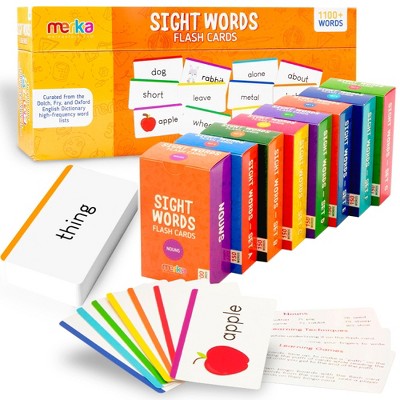 merka Sight Words Flash Cards, Learn to Read Reading Flash Cards for Kids