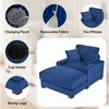 GDFStudio Eureka 41"W Adjustable Backrest Chaise Lounge with USB Port and Removable Fabric - 4 of 4