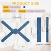 Unique Bargains Foldable Heat Resistant Non-Slip Silicone Trivet Mat for Pots Coasters - 2 of 4