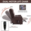 Okak Chenille Accent Recliner Chair with Lift Heating and Massage Function Modern Power Motion Recliner with Power-Remote Dual Motor - 4 of 4