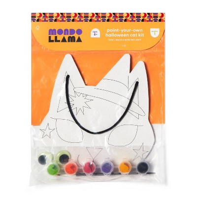 Halloween Craft Cat Canvas Painting Kit - Mondo Llama™