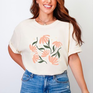 Simply Sage Market Pink Daisies Garment Dyed Tee - 1 of 4
