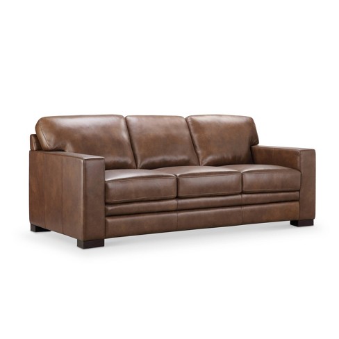 Target store leather sofa