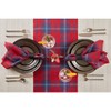 Solino Home Linen Plaid Table Runner | Red Tartan Plaid - 2 of 4