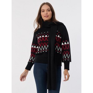Jones New York Crew Neck Scarf Sweater - 1 of 3