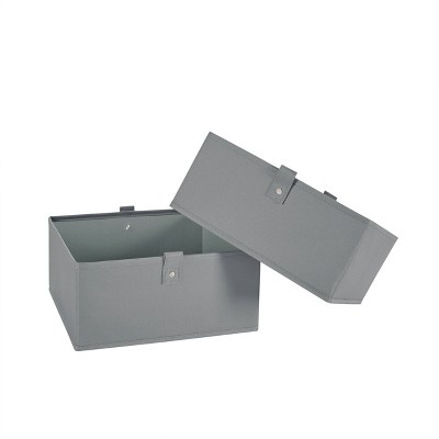 Gray Fabric Collapsible Kids Storage Cube Set