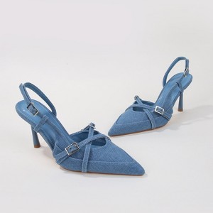 Berness Women's Anderson Crisscross Straps Pump Heels - 1 of 4