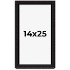 PosterPalooza | Modern Shadow Box 1" Depth Black Picture Frame - UV Acrylic, Backing, Hanging Hardware - 2 of 4