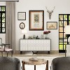 FUFU&GAGA White Modern Storage Compartment Cabinet Table Sideboard Buffet - 2 of 4