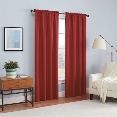 Red Curtains Ds Target, Red And Beige Curtains