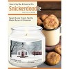 Courtside Market Love One Another Snickerdoodle 12.8oz Soy Wax Candle Glass Jar with Brushed Silver Metal Lid - 3 of 3