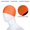 Unique Bargains Silicone Waterproof High-Stretch Adult Swimming Caps 2 Pcs - 4 of 4