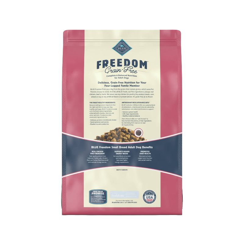 Blue Buffalo Freedom Grain Free with Chicken, Peas & Potatoes Small Breed Dry Dog Food, 3 of 11