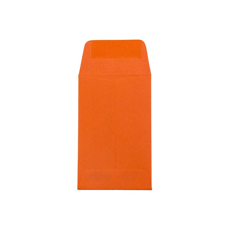 JAM Paper #1 Coin Business Colored Envelopes 2.25 x 3.5 Orange Recycled 100/Pack (352627815F) , 2 of 5