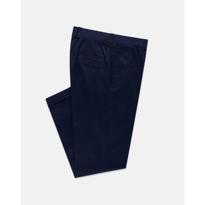Lomsoe navy drill cloth trousers classic fit