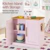 Best Choice Products Deluxe Pretend Play Kitchen with Island, Espresso Machine Version - 4 of 4