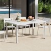 WestinTrends Playa 59" Iron Metal Outdoor Rectangular Patio Dining Table For 6 - 2 of 4