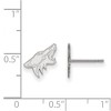 Black Bow Jewelry Sterling Silver Arizona Coyotes NHL Stud Earrings - 2 of 3
