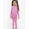 RuffleButts Girls Viscose from Bamboo Ruffle Long Sleeve Pajama Set - 3 of 4