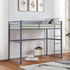 Dsvimoy Bed Metal Bunk Bed with Ladder and Underbed Storage for Kids Room, Gray, 77"*14.75"*6" - 2 of 4