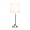 Tapered Desk Lamp with Fabric Drum Shade Silver - Simple Designs - image 2 of 4