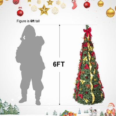 Aghana Digitals 6-Foot Pop-Up Artificial Christmas Tree