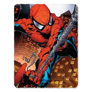 Marvel Spider-Man, "Web Swing" Fleece Throw Blanket, 45" x 60", Multi Color - 1 of 1