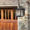 River of Goods 11.75" 1-Light Prairie Craftsman Outdoor Wall Lantern Sconce Oil Rubbed Bronze: ETL Listed, Glass Shade, Metal Body - 4 of 4