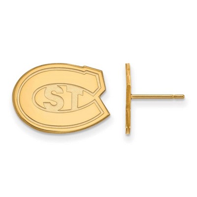 Black Bow Jewelry 10k Yellow Gold St. Cloud State Huskies NCAA Post Earrings