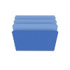 HITOUCH BUSINESS SERVICES File Folders Straight Cut Letter Size Blue 100/Box TR509679/509679 - 3 of 4